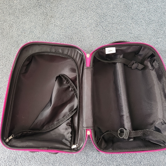 So So Happy Taco Pink Monster Roller Suitcase - Picture 7 of 9